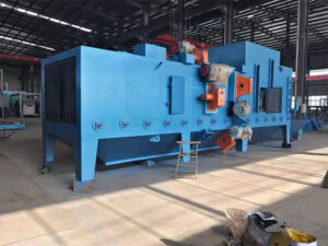 Steel structure roller conveyor shot blasting machine