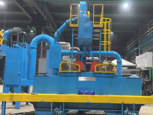 Steel cylinder outer wall shot blasting cleaning machine